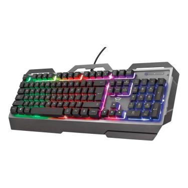Imagem de Teclado Gamer Semimecânico Rgb Led Retroiluminado Computador