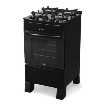Imagem de Fogão 4 Bocas A Gás Realce Smart Glass CR223 Preto Bivolt