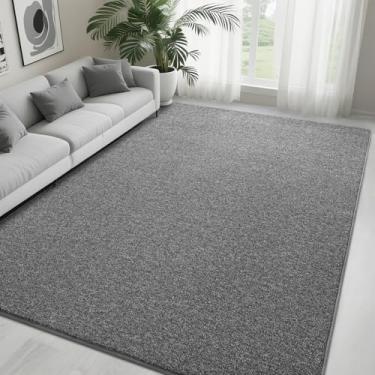 Imagem de FALARK Tapetes para quarto, sala de estar, preto, branco, macio, moderno, espuma viscoelástica espessa, antiderrapante, lavável, tapete para decoração de casa