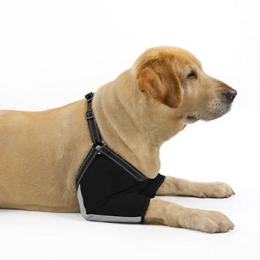 Imagem de Coodeo Protetor de cotovelo para cães com arnês ajustável, mangas macias e respiráveis para cicatrização de feridas e prevenção de lambidas, anéis D para coleira, cotoveleiras para conforto, projetado