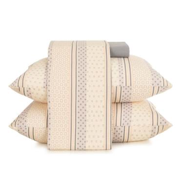 Imagem de Jogo de Cama Solteiro 3 peças - Malha 100% Algodão Fio Penteado - Singular - Altenburg