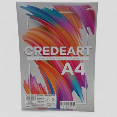 Imagem de Bloco de Desenho A4 150g Branco C/20Fls - Credeal
