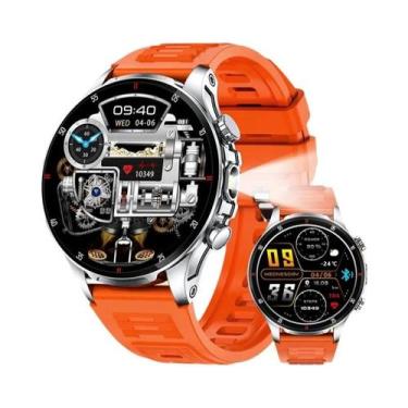 Imagem de Relógio Inteligente Luxuoso Masculino Com Chamada Bluetooth, Lanterna 