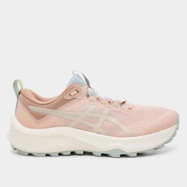 Imagem de Tênis Asics Trabuco Terra 3 Feminino, Bege, Verde, 36