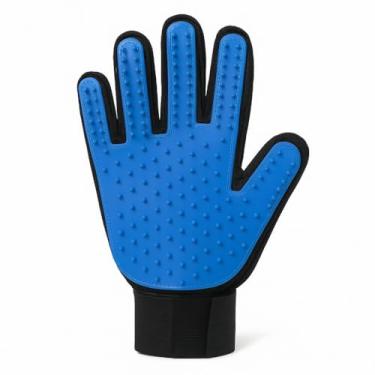 Imagem de Luva Pet Escova Tira Remove Pelos Cachorro e Gato Nano Magnética e Massageadora180 Pontas