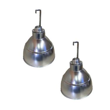 Imagem de Kit com 2 Luminaria Industrial 16" Bocal E-40 C/Gancho - Luminarias