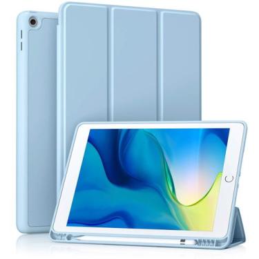Imagem de Capa Akkerds compatível com iPad 10.2, 9ª, 8ª e 7ª geração, azul celes