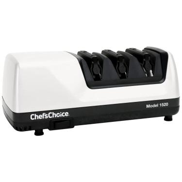 Imagem de Afiador Elétrico de Facas e Tesouras com 3 Estágios, 110v, CHEFSCHOICE 0115200, Branco
