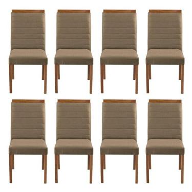 Imagem de Kit 8 Cadeiras Decorativas Sala de Jantar Luxo Sueli Facto Fendi - Moz