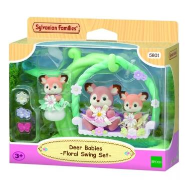 Imagem de Sylvanian Families Cj. Balança Floral Bebe Cervos Epoch 5801