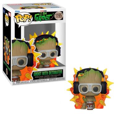 Imagem de Funko Pop Marvel I Am Groot 1195 Groot With Detonator
