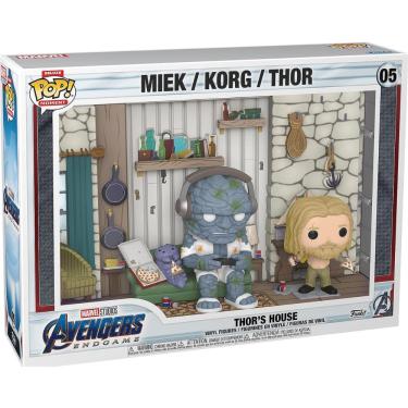 Imagem de Funko Pop Marvel Avengers 05 Thor´s House Miek, Korg e Thor