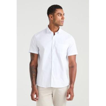 Imagem de Camisa Manga Curta Relaxed Fit Tricoline com Elastano Liso - Docthos, 