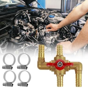 Imagem de Válvula de controle de aquecedor de carro Válvula de controle de aquecedor automotivo de 3/10.2 cm com haste de corpo de latão acessório de válvula de controle manual (19 mm))