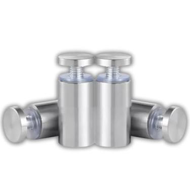 Imagem de Kit 4 Unidades Prolongador 25x50 Inox Suporte Vidro Painel e Mesa (Escovado)