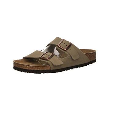 Imagem de Sandália de couro unissex Birkenstock Arizona, Taupe, 16-16.5 Women/14-14.5 Men