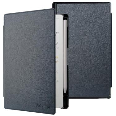 Imagem de DMLuna Capa para notável papel Pro Move 2025 de 18,5 cm, capa protetora de couro PU rígido fino, suporte de caneta embutido, despertar automático - preto