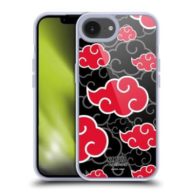 Imagem de Head Case Designs Capa de gel icônica oficialmente licenciada Naruto Shippuden Akatsuki [proteção de grau militar] compatível com Apple iPhone 16e e compatível com MagSafe