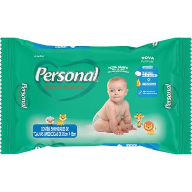 Imagem de Toalha Umedecida Infantil Personal Soft & Protect 50 Folhas
