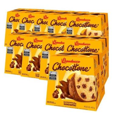 Imagem de Chocottone Bauducco Kit com 10 Chocotones 400g