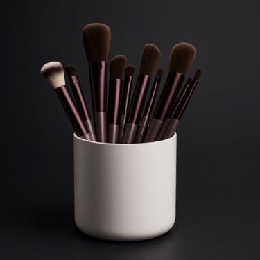 Imagem de Kit Pincel Maquiagem 13 Peças Profissional Com Estojo Luxo Maquiagem  