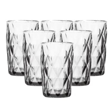 Imagem de Jogo de Copo de Vidro Diamond Alto 350ml 6 unidades