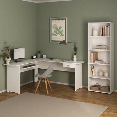 Imagem de Conjunto Sala de Estar: Escrivaninha Cannes + Estante Multy