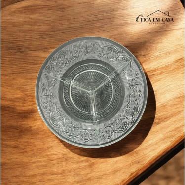 Imagem de Petisqueira De Vidro 3 Divisórias Tigela Bowl Petiscos 25Cm