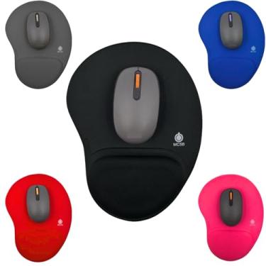 Imagem de Mcsb Mousepad Ergonomico Com Apoio De Punho Descanso Conforto Espuma Macio Home Office Escritório Antiderrapante Base Gamer (Preto)