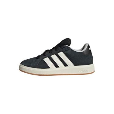 Imagem de adidas Tênis infantil Grand Court 00s, Preto/branco fora/chiclete, 16