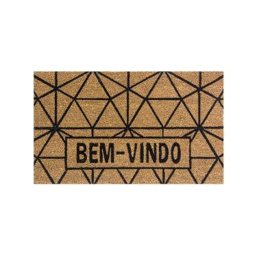 Imagem de Capacho De Poa Fibra De Coco Grade Preta 75x45cm - Uzoo Capacho Fibra De Coco Rt 75x45cm Grade Preto