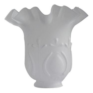 Imagem de Vidro Tulipa Rei Fosco Lustre Luminária Abajur - Bocal 5,5cm - TANGERI