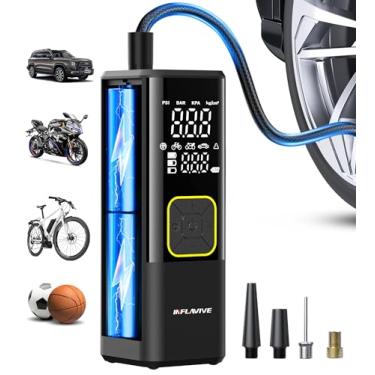 Imagem de Compressor de ar portátil para insuflador de pneu, bomba de ar sem fio de enchimento rápido InflaVive 3X para carro