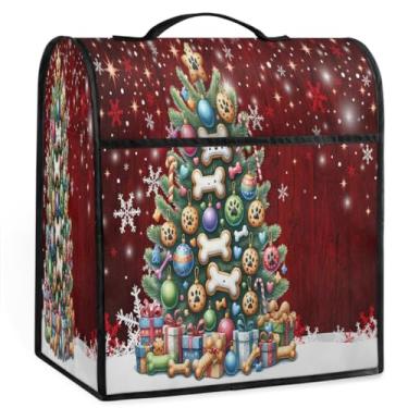 Imagem de Árvore de Natal verde capa de misturador para batedeira 6-8 litros auxílio de cozinha resistente à poeira capas protetoras de armazenamento capas de eletrodomésticos para máquina misturadora decoração