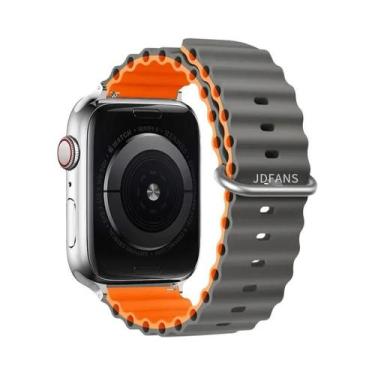 Imagem de Pulseira De Silicone Ocean Band Para Apple Watch Ultra Série 10 9 8 7 