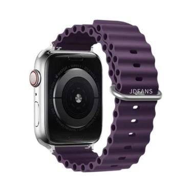 Imagem de Pulseira De Silicone Ocean Band Para Apple Watch Ultra Série 10 9 8 7 