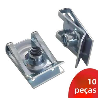 Imagem de Clipes Em U Para Carro, Moto, Scooter, ATV, Moped, 10 Peças, Roscas M6