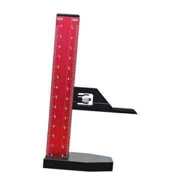 Imagem de Stgfyxgs Régua de ajuste de altura para mesa de serra, régua universal ajustável de precisão para medição de profundidade, medidor de profundidade para, 18cm