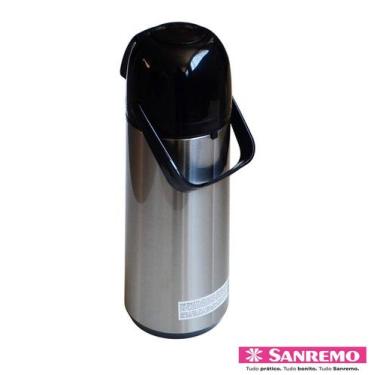 Imagem de Garrafa Térmica Inox Sanremo 1L Expressar  Conserva 12h Frio e 6h Quen