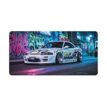 Imagem de HouLaiZhe JDM S15 Amplo Corpo Modificado Graffiti Gaming Mouse Pads JDM Car Desk Pads Grandes Mousepads para Teclado Desktop Tapete de Computador 30 x 60 cm