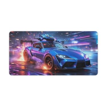 Imagem de HouLaiZhe JDM CarSUP MechaFuturistic Gaming Mouse Pads JDM Car Desk Pads Grandes Mousepads para teclado de mesa, computador Mat30 x 60 cm
