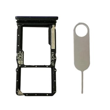 Imagem de Suporte de compartimento para cartão SIM Micro SD de substituição para Motorola Moto G Stylus 5G 2025 XT2517, incluindo pino ejetor de cartão (Navegue na Web)