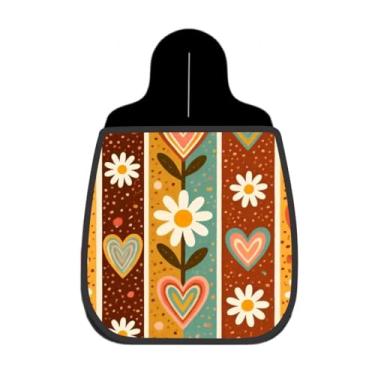 Imagem de Lixeira De Carro Organizador Listras Boho Corações