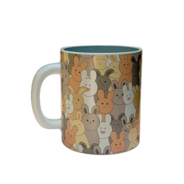 Imagem de Caneca Xícara de Café em Porcelana 300ml Design Infantil Fofo