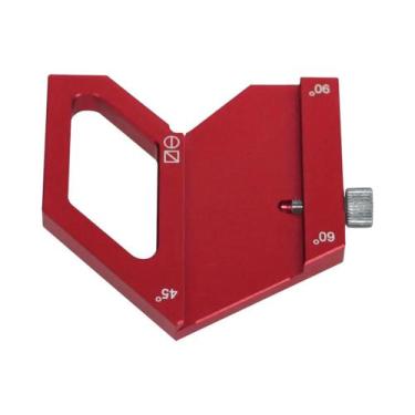 Imagem de Régua De Aço Para Marcenaria Com Medidas De 45, 60 E 90 Graus, Ferrame