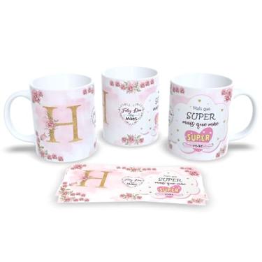 Imagem de Caneca Alfabeto dia das Mães Cada Letra é Um Carinho Para a Sua Mãe (H)