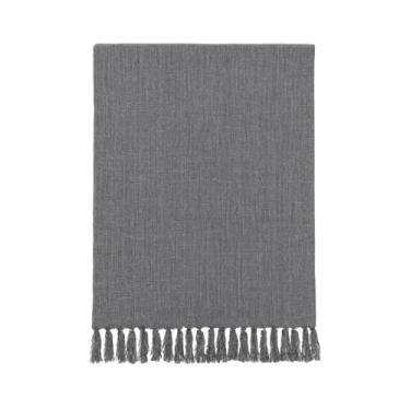 Imagem de Manta para Sofá 2,40 x 1,80 - Capa Protetora Gigante em Algodão para Sofá, Cama ou Área Externa - Fácil de Lavar(CINZA MESCLADO)