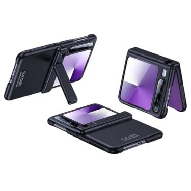 Imagem de FWYANZH Capa para Huawei Pura X, capa de proteção de dobradiça completa com função de suporte protetor de tela embutido PC rígido capa antiqueda, preta, Pura X