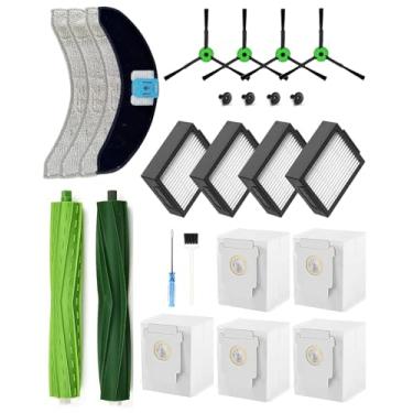Imagem de Yivy Combo 10 Max Kit de acessórios para iRobot Roomba Combo j7+/Combo j9+, conjunto de substituição para iRobot Roomba Combo 10 Max/ j9/j7: 2 escovas principais, 4 escovas laterais, 4 filtros HEPA, 5