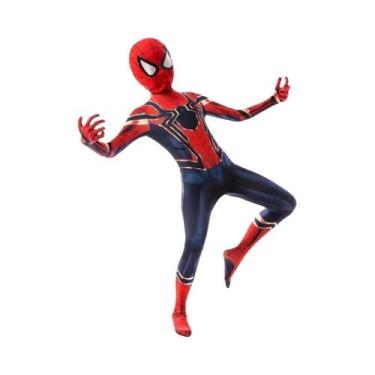 Imagem de Fantasia De Super-Herói Masculina, Macacão Cosplay De Peter Parker Par